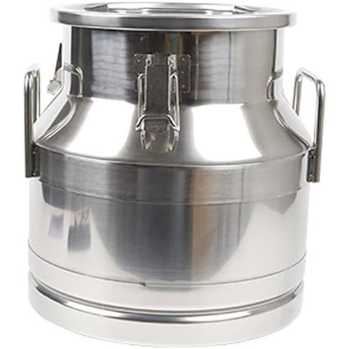 Bidon À Lait En Acier Inoxydable 20 L, 5 Gal, Avec Couvercle Hermétique, Seau Robuste 304, Pour Le Stockage De Liquides, Baril D'huile, Pichet, Vin, Thé, Bière, Pour La Maison, Le Bar, La Cuisine, L'i