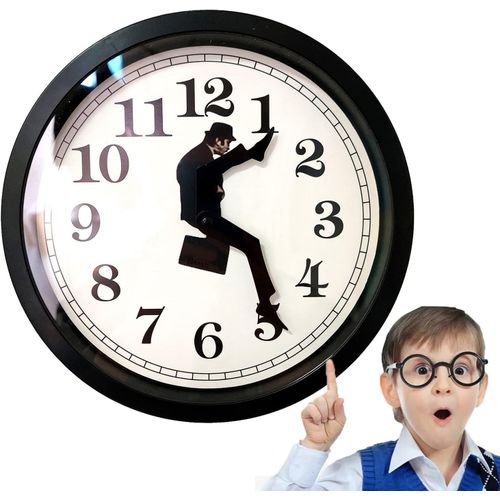 Horloge murale Monty Python, horloge murale unique, horloges murales à piles, sans tic-tac, pour chambre, cuisine, salon, bureau, bibliothèque, noire