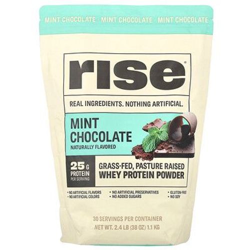 Rise Bar, Poudre De Protéines De Lactosérum, Chocolat Et Menthe, 1,1 Kg 
