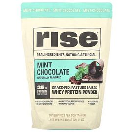 Rise Bar, Poudre De Protéines De Lactosérum, Chocolat Et Menthe, 1,1 Kg 