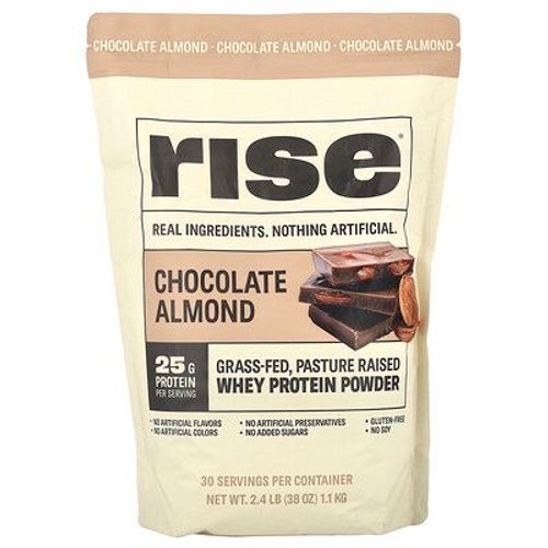 Rise Bar, Poudre De Protéines De Lactosérum, Chocolat Et Amandes, 1,1 Kg