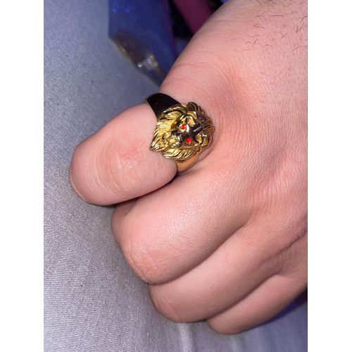 Bague Angel Tigre Yeux Rouge 