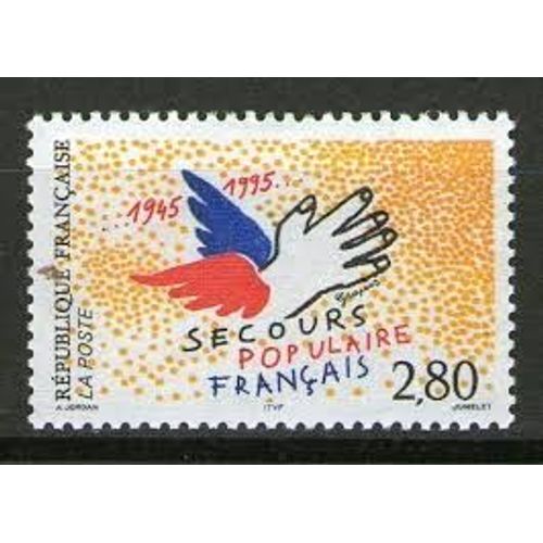 Cinquantenaire Du Secours Populaire Année 1995 N° 2947 Yvert Et Tellier Luxe