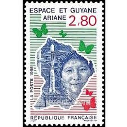 Espace Et Guyane : Ariane Année 1995 N° 2948 Yvert Et Tellier Luxe