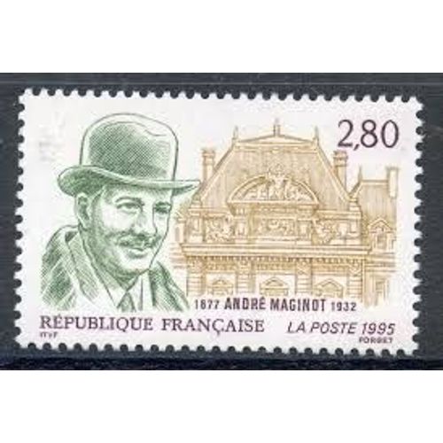 Hommage À André Maginot Année 1995 N° 2966 Yvert Et Tellier Luxe