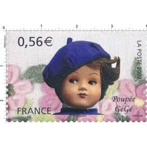 Art ; Poupées De Collection : Poupée Gégé Année 2009 N° 4395 Yvert Et Tellier