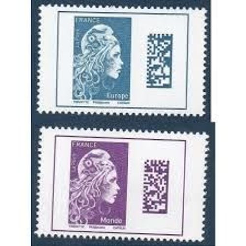 Marianne L'engagée Damatrix La Paire Année 2018 N° 5257 5258 Yvert Et Tellier Luxe Europe Et Monde