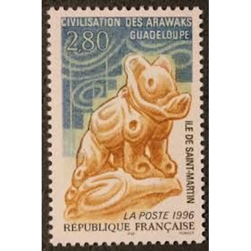 Civilisation Des Arawaks Guadeloupe Statuette Année 1996 N° 2988 Yvert Et Tellier Luxe