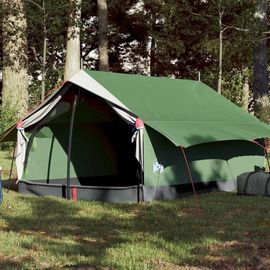 Tente De Camping 2 Personnes Vert Imperméable