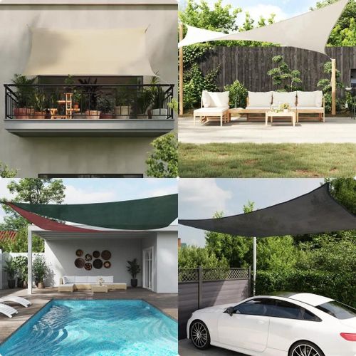Voile D'ombrage 160 G/M² Vert Foncé 3x4 M Pehd