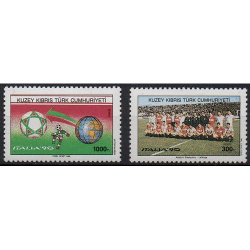 Chypre  Timbres Coupe Du Monde De Football 1990
