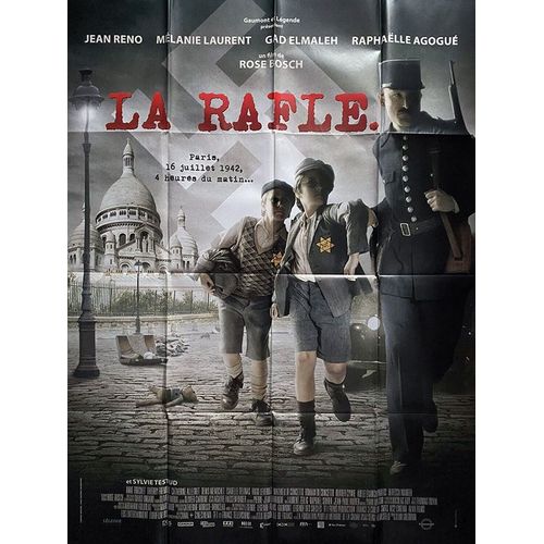 La Rafle - Véritable Affiche De Cinéma Pliée - Format 120x160 Cm - De Rose Bosch Avec Jean Reno, Mélanie Laurent, Gad Elmaleh, Sylvie Testud, Raphaëlle Agogué, Anne Brochet - 2010