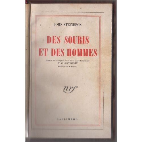 Des Souris Et Des Hommes (John Steinbeck, Nrf)