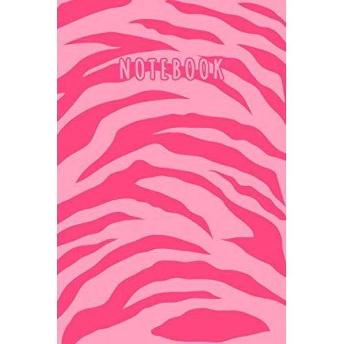 Notebook: Elegant Pink Tiger Stripes Skin Pattern Journal - Lined Journal & Diary For Writing Taking Notes (6"X9", 120 Pages)