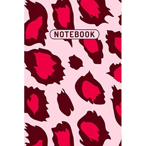Notebook: Elegant Brown Pink Leopard Cheetah Print Skin Pattern Journal - Lined Journal & Diary For Writing Taking Notes (6"X9", 120 Pages)