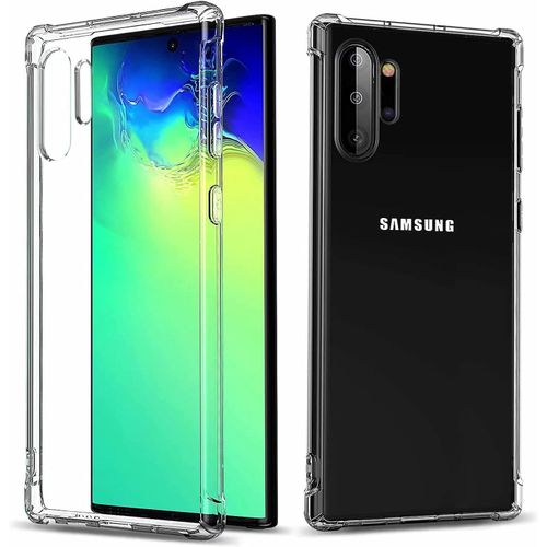 Coque Pour Samsung Galaxy Note10, Avec Deux Protecteur D'écran, Coque Tpu Souple Ultra-Mince Transparente, Coque De Protection À Coussin D'air
