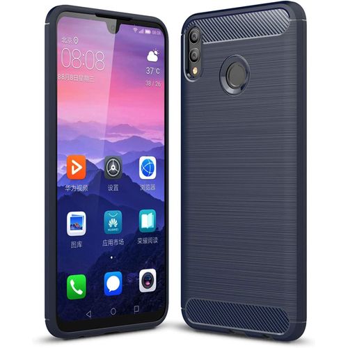 Coque Honor 8x Max, Etui De Protection En Tpu Ultra-Mince Souple Et Léger Avec Conception En Fibre De Carbone Pour Honor 8x Max - Bleu