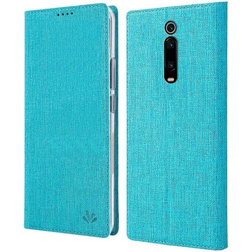 Coque Xiaomi Mi 9t Pro, Texture Tissu Haute Qualité Cuir Pu + Étui Intérieur Pu Souple, Étui Rabat Adsorption Magnétique Caché Pour Xiaomi Mi 9t Pro - Bleu