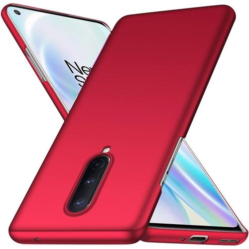 Coque Oneplus 8, Rouge Très Mince Protection Coque Étui Housse Rigide Case Cover Pour Oneplus 8 Yw41380