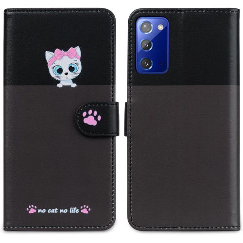 Étui Pour Téléphone Portable En Cuir De Première Qualité Pour Samsung Galaxy Note20 Étui De Téléphone Pu Entièrement Enveloppant Et Anti-Rayures Pour Samsung Galaxy Note20¿Noir