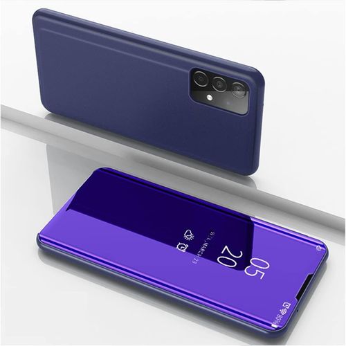 Coque Pour Samsung Galaxy A52 4g Coque A52 5g Étui Miroir Housse Ultra Fine Et Légère Avec Support Violet