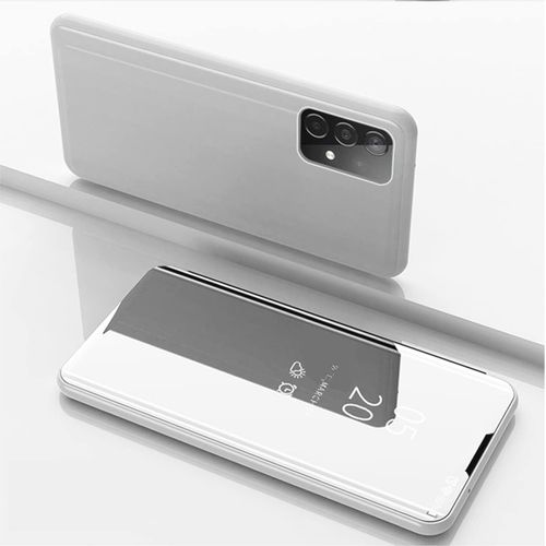 Coque Pour Samsung Galaxy A52 4g Coque A52 5g Étui Miroir Housse Ultra Fine Et Légère Avec Support Argent