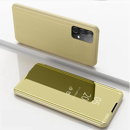 Coque Pour Samsung Galaxy A52 4g Coque A52 5g Étui Miroir Housse Ultra Fine Et Légère Avec Support Or