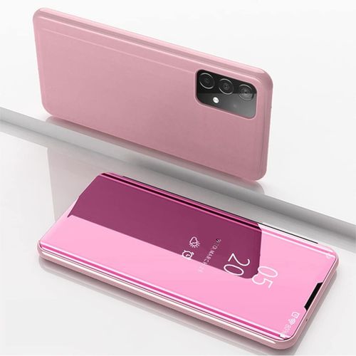 Coque Pour Samsung Galaxy A52 4g Coque A52 5g Étui Miroir Housse Ultra Fine Et Légère Avec Support Or Rose