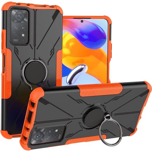 Housse Étui Pour Xiaomi Redmi Note 11 Pro Coque, Robuste, Résistant Aux Chutes, Protection Tout Compris Étui Cover Pour Xiaomi Redmi Note 11 Pro. Orange