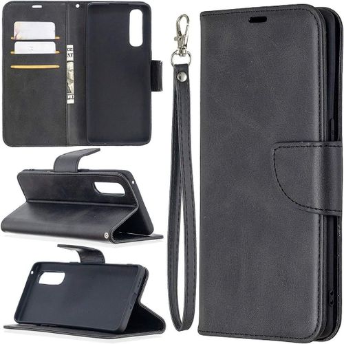 Cas Oppo For Oppo Find X2 Neo Étui À Rabat Horizontal En Cuir Pu Avec Porte-Cartes, Porte-Cartes Et Lanière Motif Cas Oppo Rouge