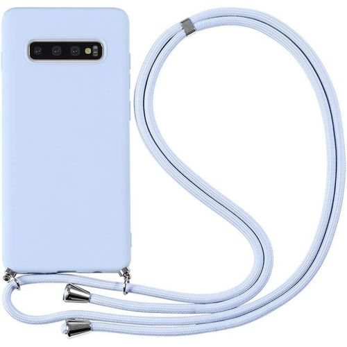 Cordon Coque Pour Samsung Galaxy Note20 Ultra 6.9"" Violet Antichoc Souple Silicone Collier Housse De Protection - Réglable Lanyard 160cm De Long - Étui À Bandoulière Et Cordon