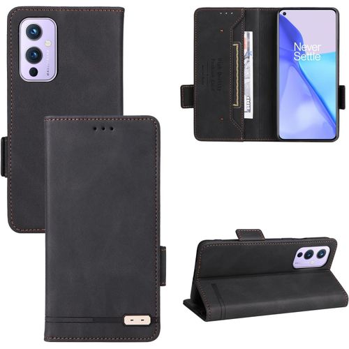 Étui De Protection For Oneplus 9, Étui De Portefeuille For Oneplus 9 Folio Folio Kickstand Machine, Haute Qualité Puce Coque De Protection De La Cuir Coque De Fermeture Magnétique Smartphone Slim Cove