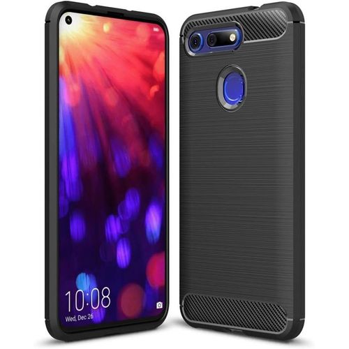 Coque Pour Honor View 20 Fibre De Carbone Coque Honor View 20 Antichoc Coque Honor View 20 Fibre De Carbone Protection Premium Silicone Noir