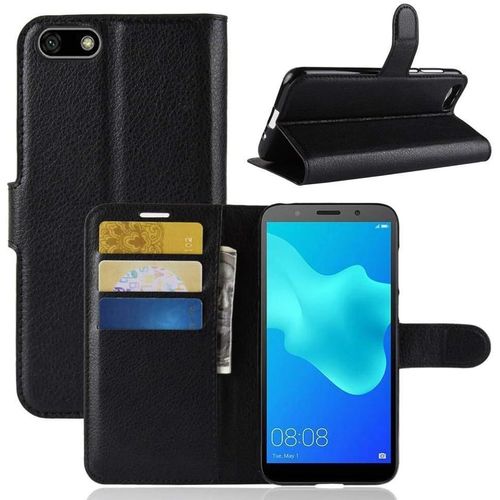 Etui À Rabat Compatible Avec Honor 8s Etui À Rabat Honor 8s Book Case Honor 8s Etui Portefeuille En Cuir Synthétique Fermeture Magnétique Noir