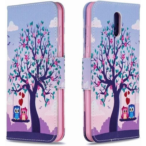 Coque Compatible Pour Nokia 2.3 Étui Housse En Cuir, Antichoc Léger Portefeuille Protecteur Coque Pour Nokia 2.3 Avec Fentes Pour Cartes, Arbre De Couleur