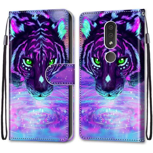 Coque Compatible Pour Nokia 4.2 Étui Housse En Cuir, Ultra-Mince Avec Carte Fente Coque Pour Nokia 4.2, Avec Fentes Pour Cartes, Peint 9