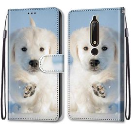 Coque Compatible Pour Nokia 6.1 Étui Housse En Cuir, Ultra-Mince Avec Carte Fente Coque Pour Nokia 6.1, Avec Fentes Pour Cartes, Peint 2