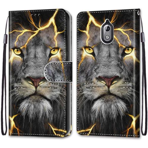 Coque Compatible Pour Nokia 3.1 Étui Housse En Cuir, Ultra-Mince Avec Carte Fente Coque Pour Nokia 3.1, Avec Fentes Pour Cartes, Peint 10