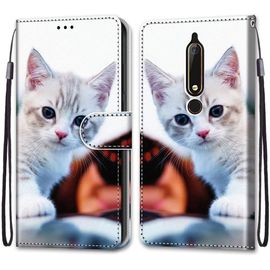 Coque Compatible Pour Nokia 6.1 Étui Housse En Cuir, Ultra-Mince Avec Carte Fente Coque Pour Nokia 6.1, Avec Fentes Pour Cartes, Peint 1