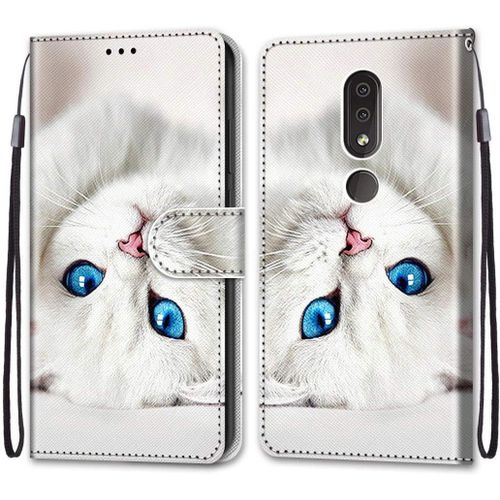 Coque Compatible Pour Nokia 4.2 Étui Housse En Cuir, Ultra-Mince Avec Carte Fente Coque Pour Nokia 4.2, Avec Fentes Pour Cartes, Peint 8