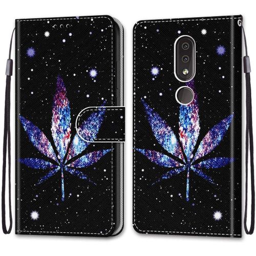 Coque Compatible Pour Nokia 4.2 Étui Housse En Cuir, Ultra-Mince Avec Carte Fente Coque Pour Nokia 4.2, Avec Fentes Pour Cartes, Peint 3
