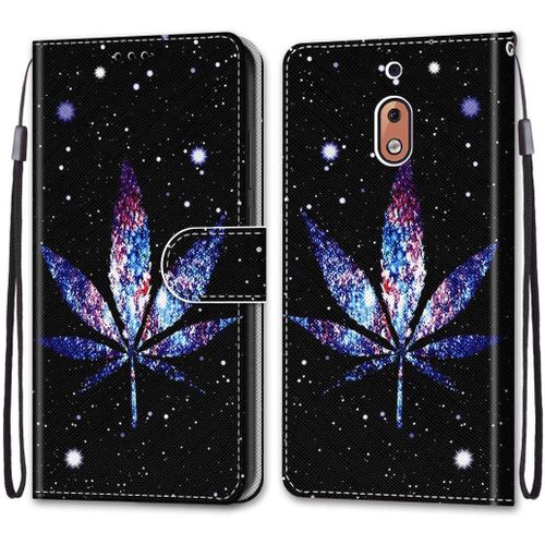 Coque Compatible Pour Nokia 2.1 Étui Housse En Cuir, Ultra-Mince Avec Carte Fente Coque Pour Nokia 2.1, Avec Fentes Pour Cartes, Peint 3
