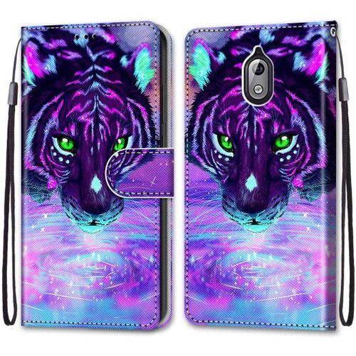 Coque Compatible Pour Nokia 3.1 Étui Housse En Cuir, Ultra-Mince Avec Carte Fente Coque Pour Nokia 3.1, Avec Fentes Pour Cartes, Peint 9