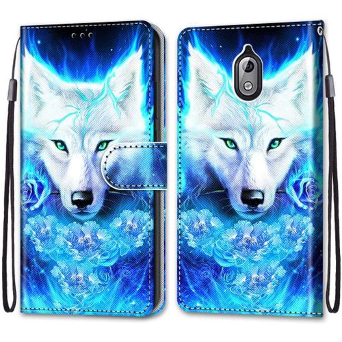 Coque Compatible Pour Nokia 3.1 Étui Housse En Cuir, Ultra-Mince Avec Carte Fente Coque Pour Nokia 3.1, Avec Fentes Pour Cartes, Peint 7