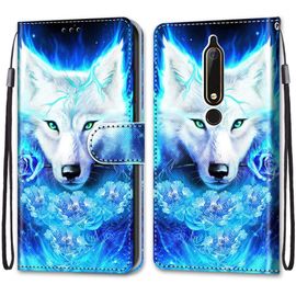 Coque Compatible Pour Nokia 6.1 Étui Housse En Cuir, Ultra-Mince Avec Carte Fente Coque Pour Nokia 6.1, Avec Fentes Pour Cartes, Peint 7