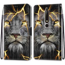 Coque Compatible Pour Nokia 6.1 Étui Housse En Cuir, Ultra-Mince Avec Carte Fente Coque Pour Nokia 6.1, Avec Fentes Pour Cartes, Peint 10