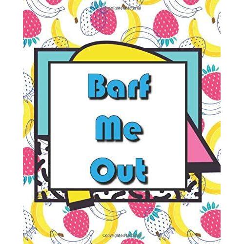 80's Memphis Style Notebook - Barf Me Out: Blank Lined Meeting Notes Journal Sarcastic Gag Gift