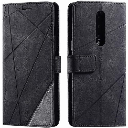 Coque Pour Oneplus 8, Etui Portefeuille Oneplus 8, Coque Tpu Anti-Choc Doux Pour La Peau Fentes Pour Cartes Housse De Protection Cuir Support Pour Oneplus 8, Noir