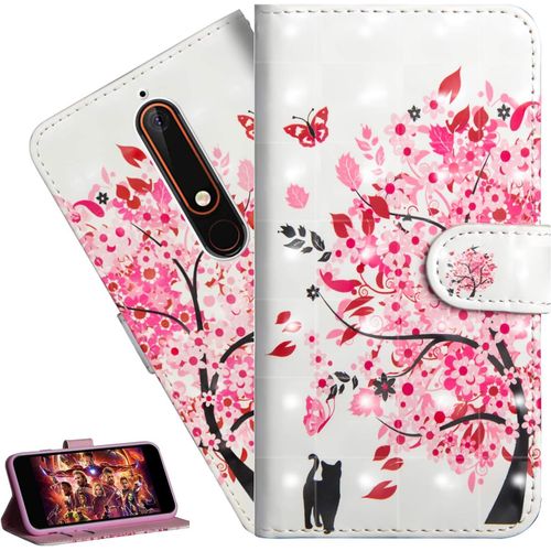 Coque Nokia 2.4portefeuille Etui Housse Pour Nokia 2.4 Coque 3d Bling Paillette Papillon Fleur Pu Cuir Flip Wallet Étui Coquille Couverture Pour Nokia 2.4yx Mao Tree