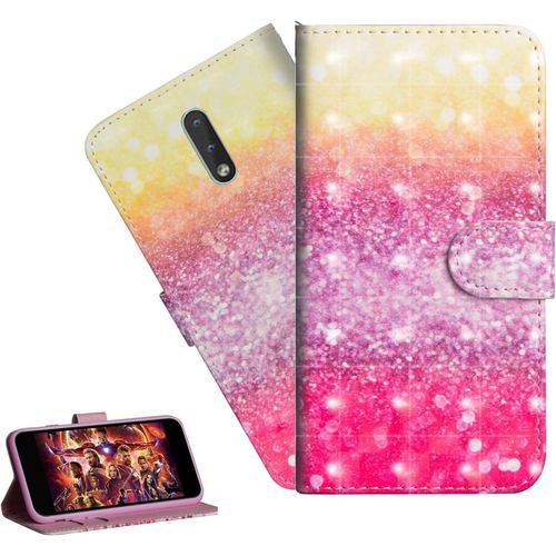 Coque Nokia 2.3portefeuille Etui Housse Pour Nokia 2.3 Coque 3d Bling Paillette Paillon Fleur Pu Cuir Flip Wallet Étui Coquille Couverture Pour Nokia 2.3yx Beige Sand